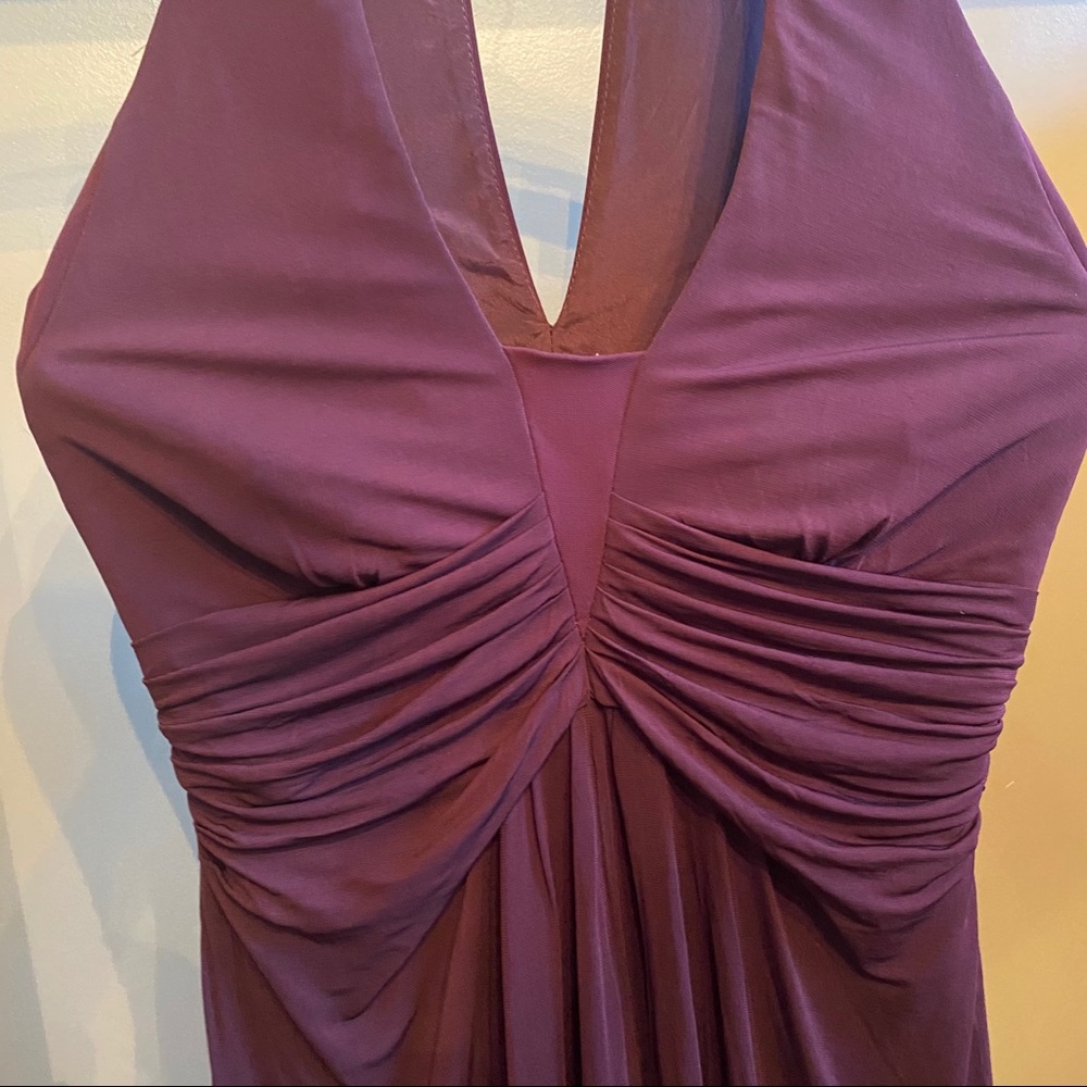 Plum cocktail 🍸 halter dress